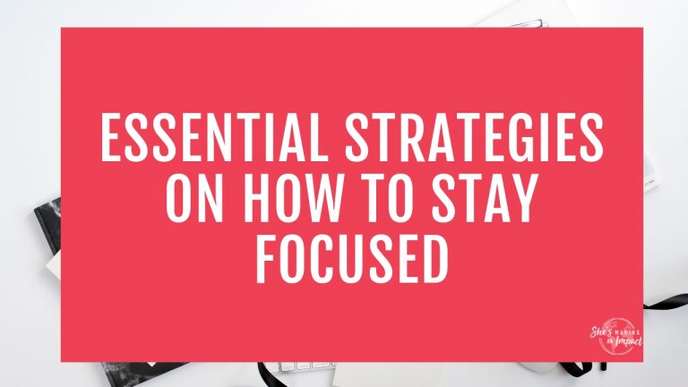 Want to learn how to stay focused at work? If you’re working from home as an entrepreneur, time management is HARD but So key for productivity and to get stuff done! In this post, I’ll share with you my top productivity tips to help you stay focused, get more work done, and help more people! #shesmakinganimpact #entrepreneur #blogger #bloggingtips #entrepreneurtips