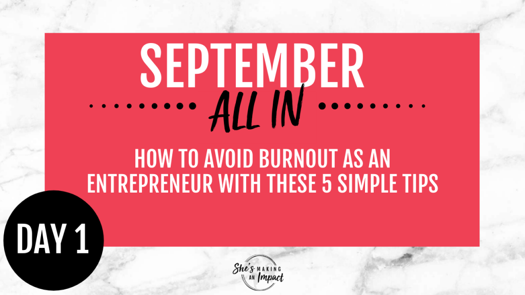 Tips to avoid burnout