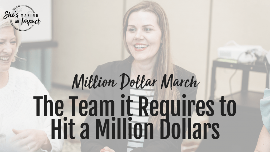The team it requires to hit a Million Dollars